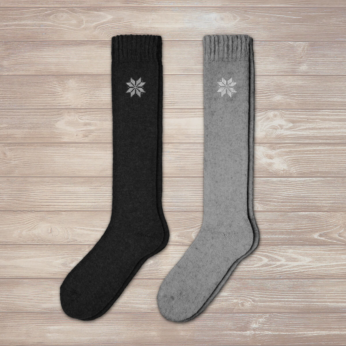 Charcoal Kniesocken (2 Paar)